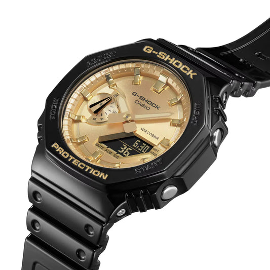 CASIO G-SHOCK GA-2100GB-1ADR ANALOG-DIGITAL SCHWARZGOLD UHR