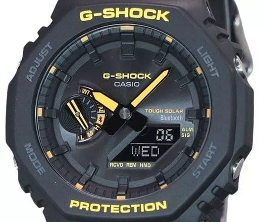 Casio G-SHOCK Vorsicht Gelb Bluetooth Mobile Link GAB2100CY-1A 200M Herrenuhr